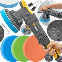 POLERKA SAMOCHODOWA OSCYLACYJNA DUAL ACTION SKOK 21MM 1500W +3 GĄBKI MP0443