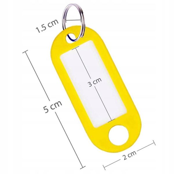 Identyfikatory do kluczy 100 sztuk kolorowe zdjęcie 16