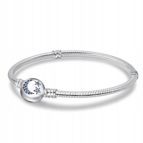 Bransoletka modułowa baza do Charms SREBRO 925 Gwiazdy Księżyc 16 cm na Arena.pl