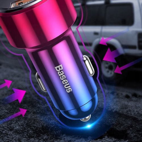 Baseus Szybka ładowarka samochodowa 2xUSB QC3.0 6A na Arena.pl