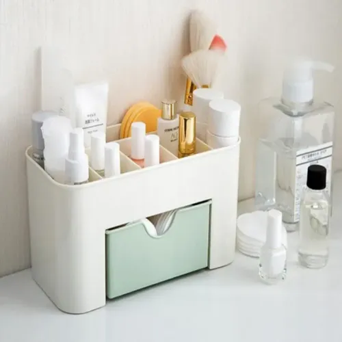 Szkatułka organizer na kosmetyki biżuterię szuflada pojemnik na pędzle na Arena.pl