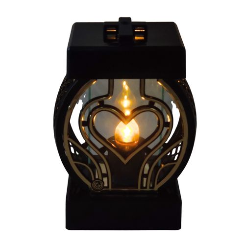 Znicz kapliczka GLAMUR Rattan Mały serce złoty na Arena.pl