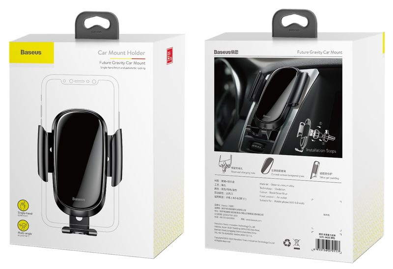 Baseus Uchwyt Samochodowy Do Telefonu Kratki zdjęcie 10