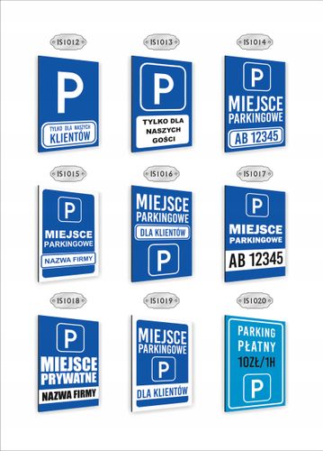Tabliczka znak informacyjny nadruk 20x15 MIEJSCE PARKINGOWE DLA KLIENTÓW na Arena.pl
