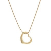 naszyjnik z jednolitym sercem (c9838au)