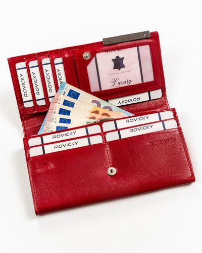 skórzany portfel damski na zatrzask - 4u cavaldi na Arena.pl