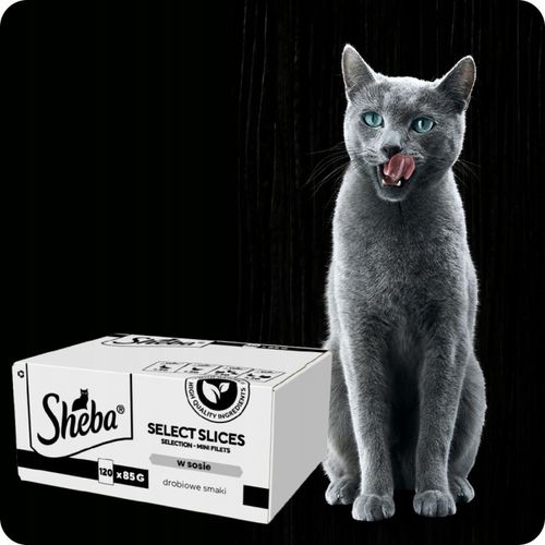 SASZETKI SHEBA SELECTION SELECT SLICES DROBIOWE SMAKI W SOSIE 120X85G na Arena.pl
