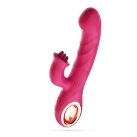 mirenca wiggle rabbit pink - wielofunkcyjny masażer silikonowy 22,5 cm