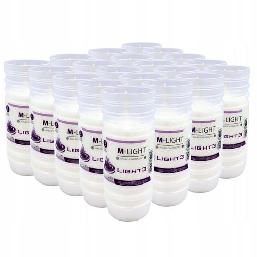 Wkłady do zniczy Parafinowe Znicze 72h 3 dni 20szt na Arena.pl