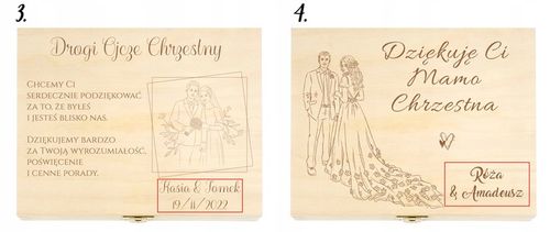 PODZIĘKOWANIE DLA RODZICÓW CHRZESTNYCH NA ŚLUB na Arena.pl