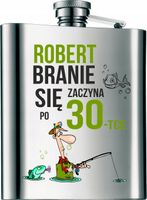 PREZENT na urodziny 18 30 40 50 Piersiówka 210ml