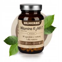 Witamina K2 mk7 SOLHERBS MOCNA, 200 mcg, 60 kaps!