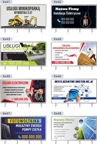 BANER REKLAMOWY na siatce mesh 200x100 cm gotowy projekt NAPRAWA OKIEN na Arena.pl