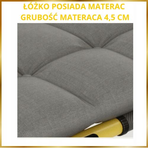 ŁÓŻKO z materacem podsuszką TURYSTYCZNE ŁÓŻKO SKŁADANE ŁÓŻKO POLOWE WYGODNE na Arena.pl