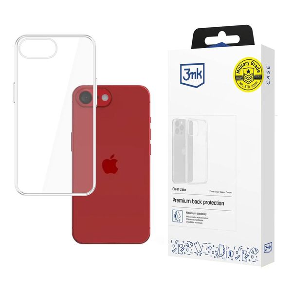 Silikonowe etui na Apple iPhone 16E - 3mk Clear Case zdjęcie 1