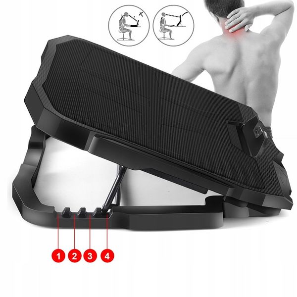 PODSTAWKA PODKŁADKA CHŁODZĄCA POD LAPTOPA 12-17" DUŻA STABILNA GAMINGOWA zdjęcie 4