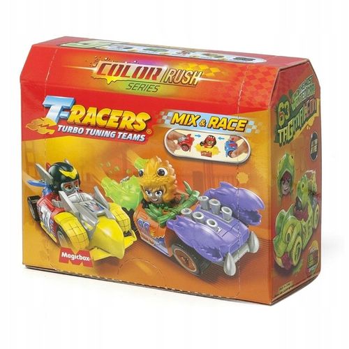 T-RACERS COLOR RUSH SERIA 5 AUTKO + FIGURKA KIEROWCA POJAZD SAMOCHÓD MAGIC na Arena.pl