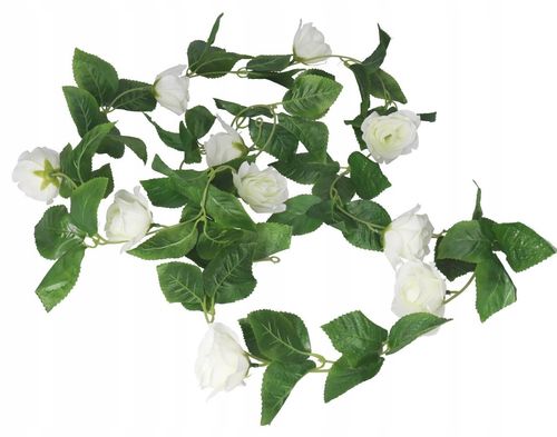 SZTUCZNE KWIATY ROŚLINY GIRLANDA 200CM RÓŻA RÓŻE na Arena.pl