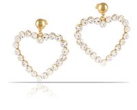 Kolczyki serca wysadzane kamieniami Preciosa (P15/TGU/93AU)