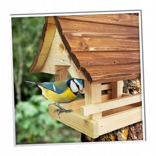 KARMNIK DLA PTAKÓW Z Drewna Świerkowego PRODUCENT na Arena.pl