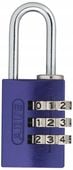 KŁÓDKA JARZMOWA SZYFROWA ABUS 20 MM FIOLETOWY