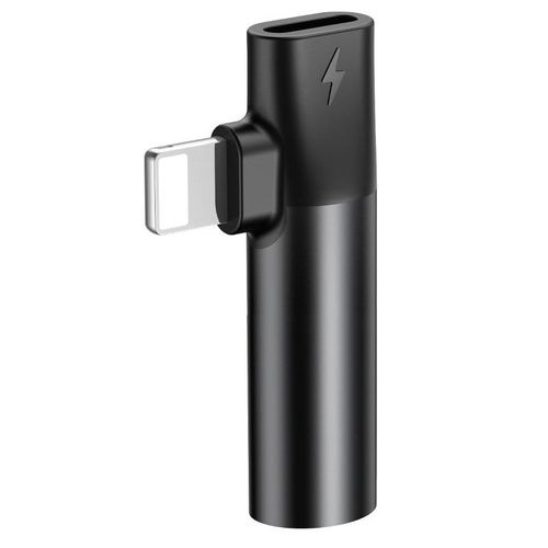 Adapter Audio Baseus L43 Lightning do Mini Jack 3.5mm + Lightning (czerwony) na Arena.pl