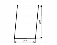 szyba przednia dolna - przód dolny ciągnika URSUS 1634 kabina Kunów 1997r
