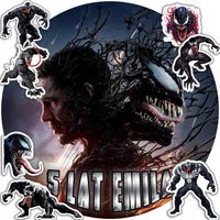 OPŁATEK NA TORT 30CM - VENOM SPIDER MAN + IMIĘ + GRATIS! 24CM 26CM