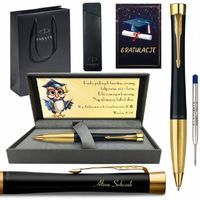 PARKER URBAN DŁUGOPIS CZARNY ZŁOTY GT ETUI PREZENT DLA NAUCZYCIELA GRAWER