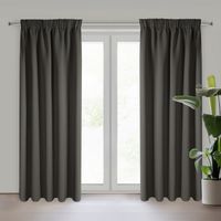 Zasłona na taśmie LOGAN3 135x270 grafitowa