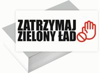 Wizytówki firmowe 200 szt duży wybór wzorów ZATRZYMAJ ZIELONY ŁAD