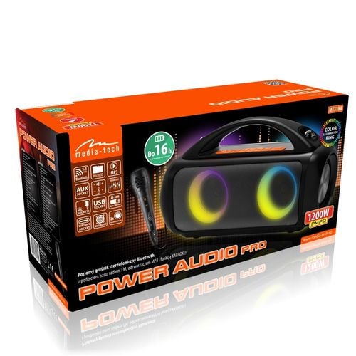 KARAOKE Głośnik przenośny bluetooth MT3184 MEDIA-TECH MIKROFON na Arena.pl