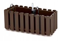 KADAX Skrzynka Balkonowa Donica Uchwyty 38cm Brąz