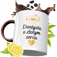 Kubek Bordowy Dla Dentysty Na Urodziny Prezent Z Nadrukiem Ze Zdjęciem