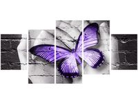 70CM 150CM OBRAZ 5 ELEM MOTYL DŁONIACH ŚCIENNY