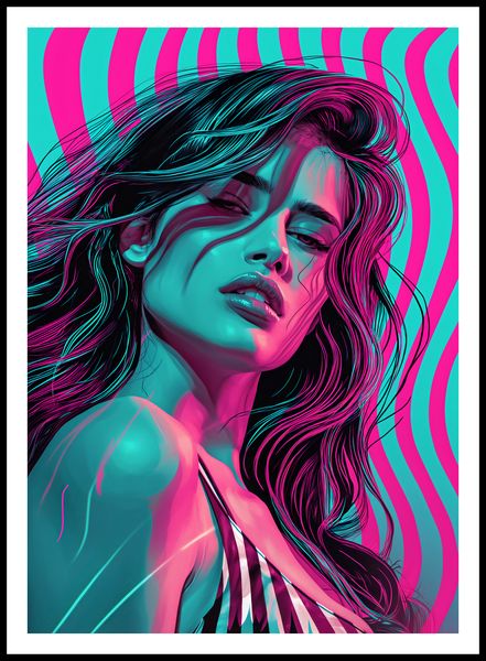 Plakat 64x90cm Neonowy Wzrok zdjęcie 3