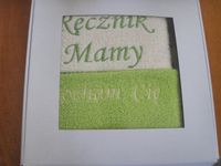 ręcznik haftowany 50x100  2szt w pudełku dla mamy 9518
