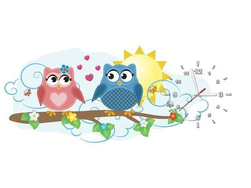 100X40CM ZEGAR PARA SÓWEK GAŁĘZI OBRAZ na Arena.pl