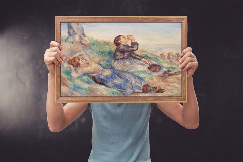 Grape Gatherers, Pierre-Auguste Renoir - plakat 40x30 cm zdjęcie 3