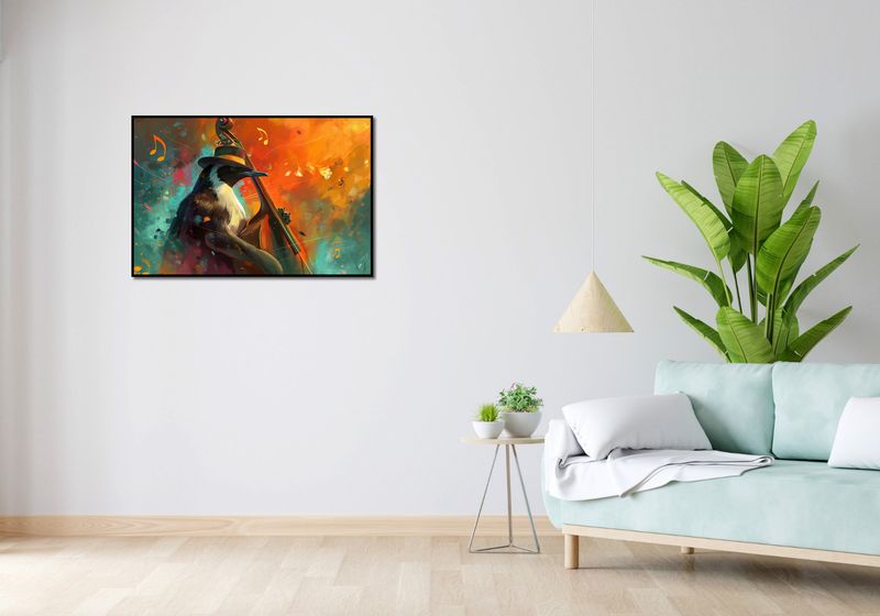 Plakat 91,5x61cm Pingwinia Nuta zdjęcie 4