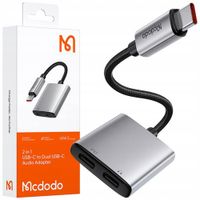 mcdodo adapter 2x usb-c przejściówka kabel usb typ c do samsung apple