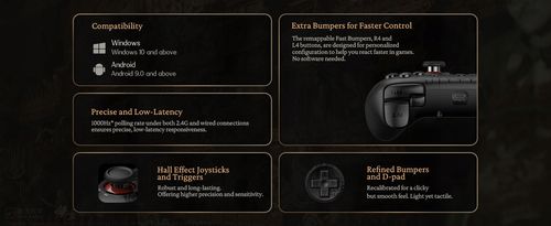 Pad 8BitDo Ultimate 2C Wired Pad Black Myth Wukong na Arena.pl