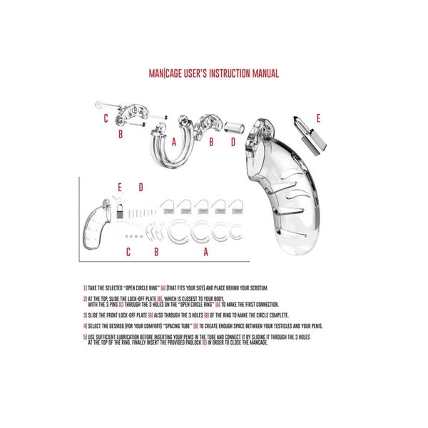 Model 05 Chastity Cock Cage - 14 Cm zdjęcie 4