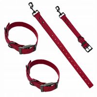 Kajdanki na nogi z łącznikiem, wytrzymałe. Regulowany obwód. Zabawy BDSM.