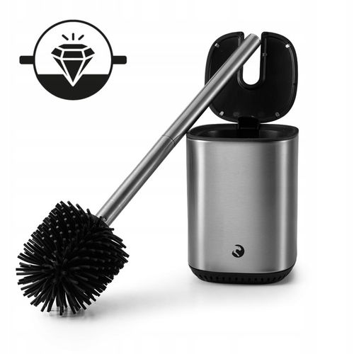 SZCZOTKA DO WC SILIKONOWA TOALETOWA UCHWYT STOJAK STAL NIERDZEWNA na Arena.pl