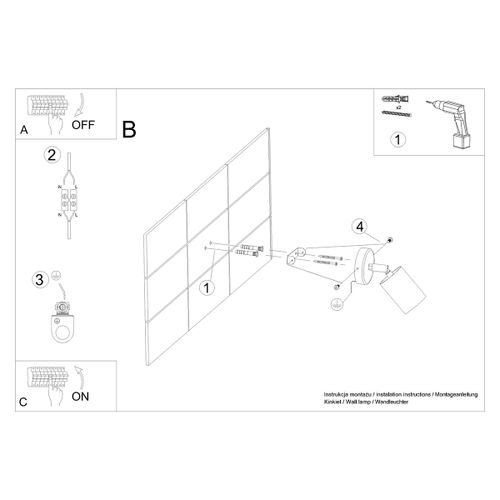 Kinkiet VERDO biały na Arena.pl