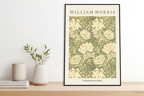 Obraz 50x70cm Design Chrysanthemum Pattern, Morris Vintage do Salonu na Arena.pl