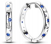 Srebrne kolczyki angielskie koła kółka księżyc srebro próba 925