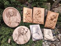 Obraz płaskorzeźba prezent na komunie prymicje Jezus Maryja dla księdza