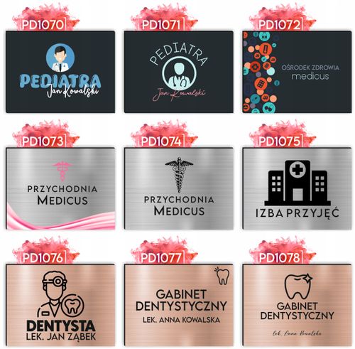 nadruk UV dibond TABLICZKA 30x20 CM lekarska LOGO RZECZNIK PRAW PACJENTA na Arena.pl